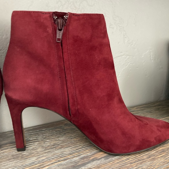 Banana Republic Red Suede Booties - Picture 3 of 9